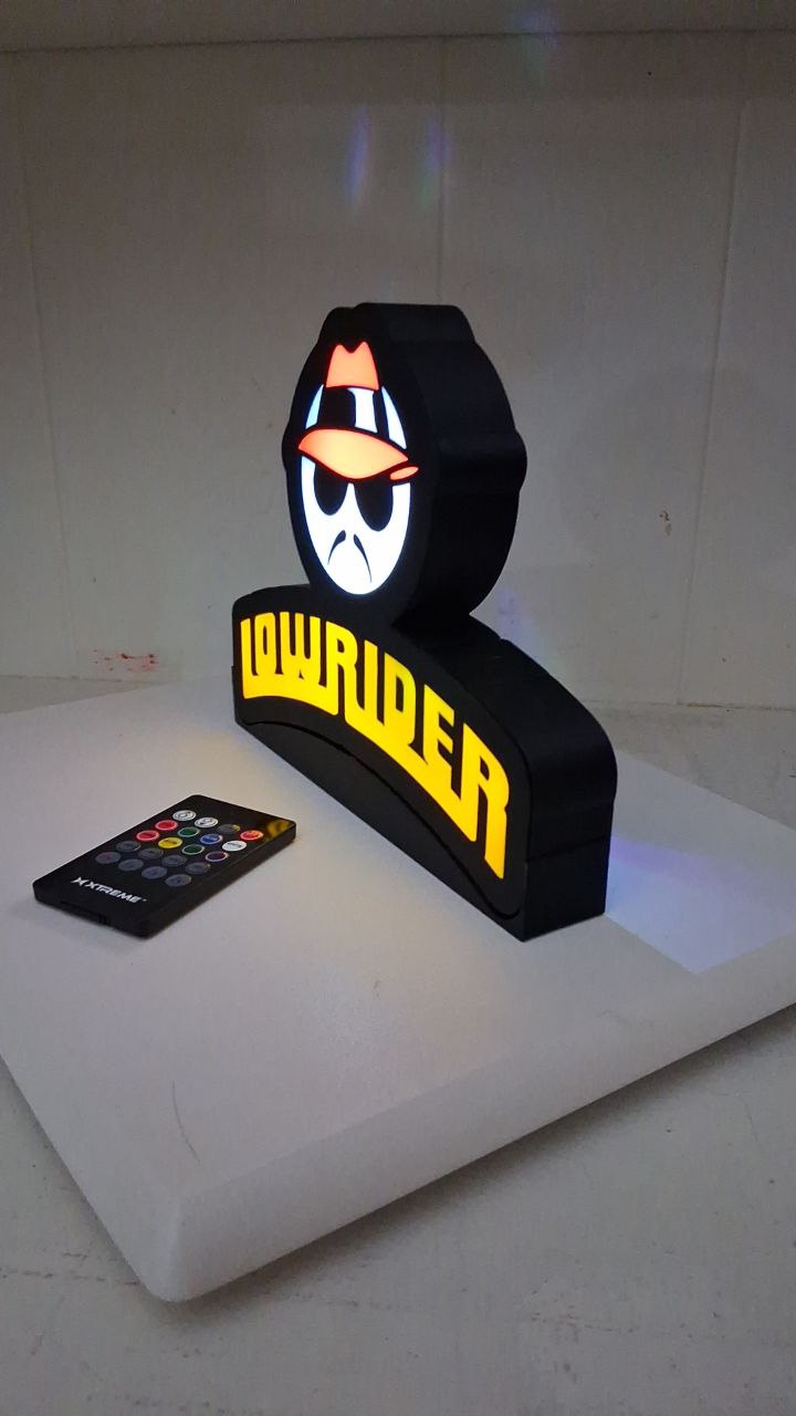 Low Rider LED light box – custom 3D printed – Lit Layer Creations